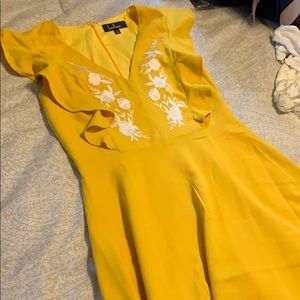 Yellow casual dress